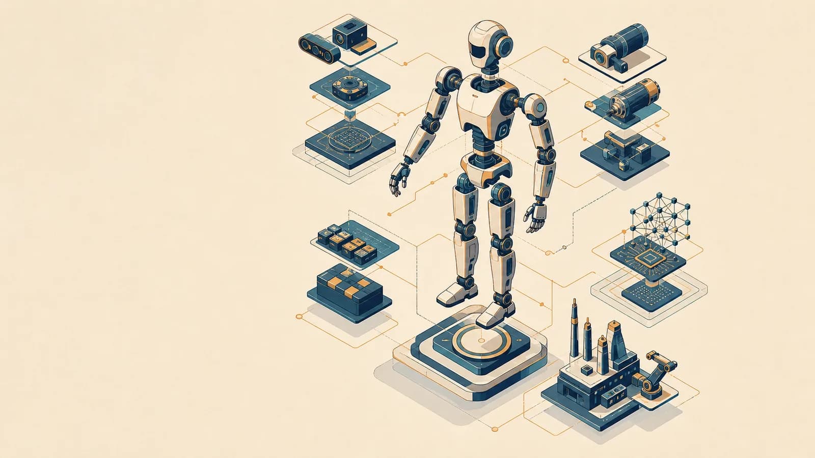 Editorial illustration for China's Embodied AI Value Chain