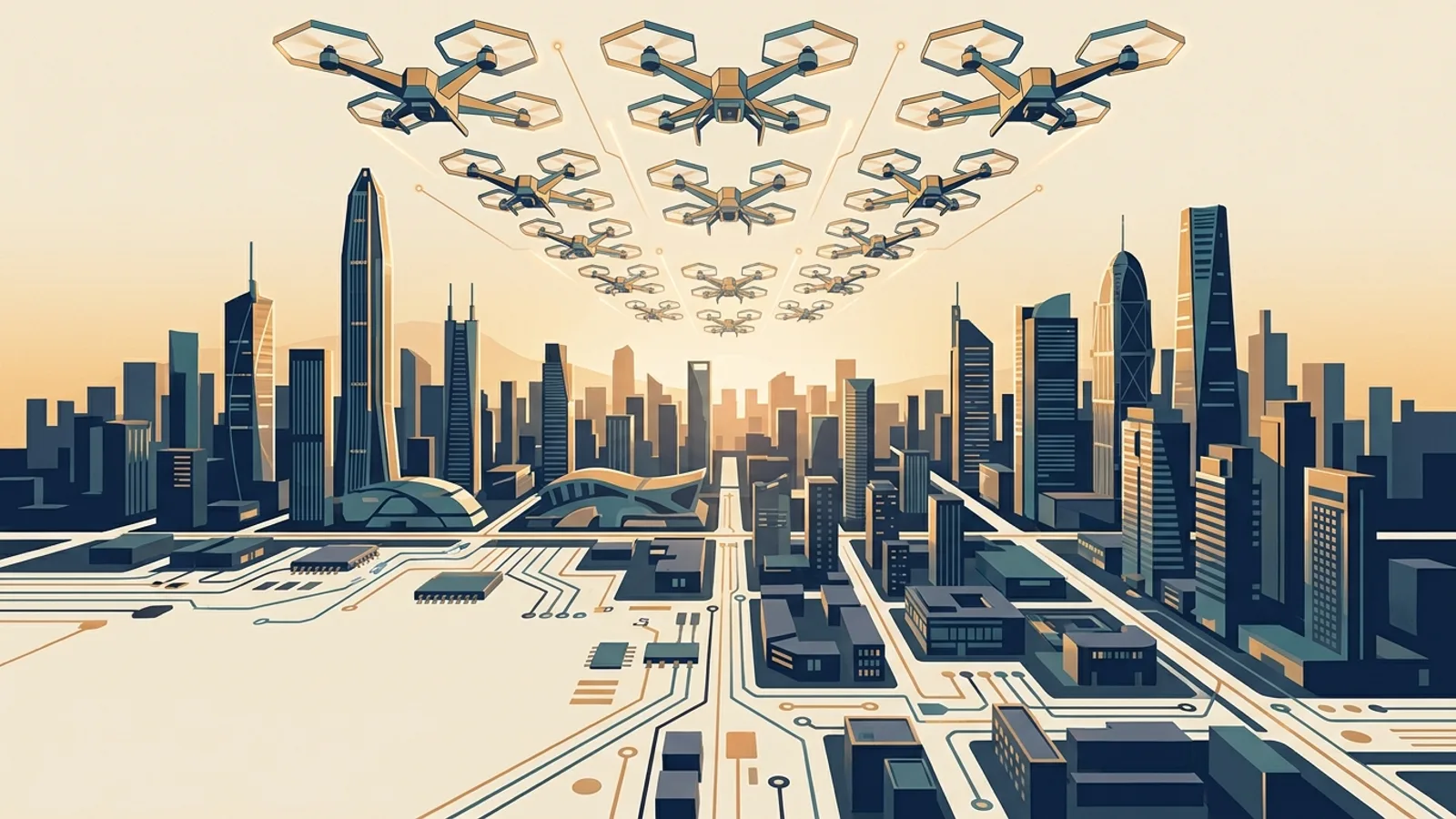 Shenzhen AI Hub Guide: Hardware–AI Integration, Super-Apps and Low-Altitude Economy — illustrated cover for the China AI Innovation Executive Tour blog.