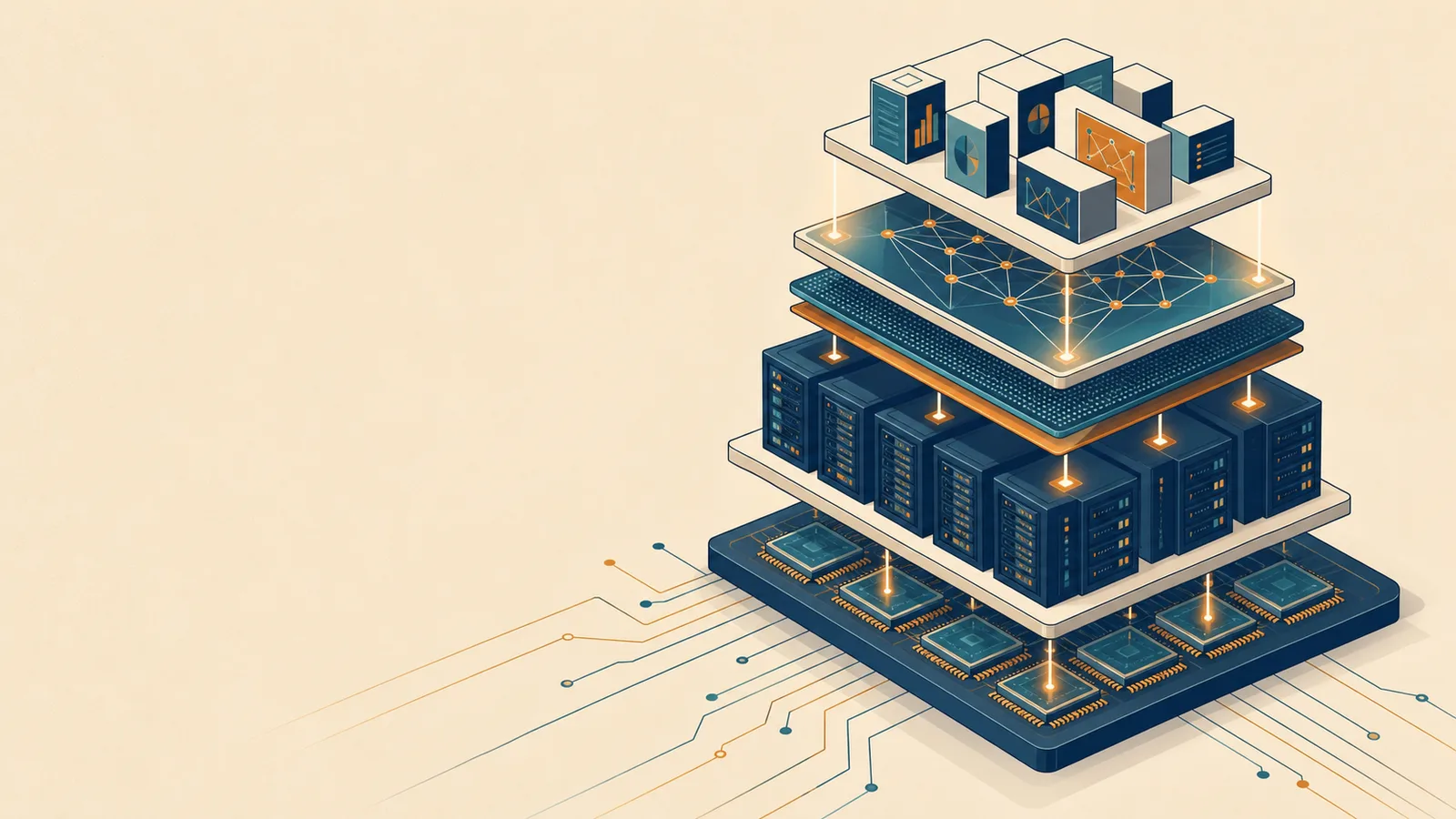 Editorial illustration for China's AI Infrastructure Stack